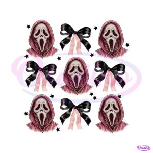 pink-halloween-coquette-bow-ghostface-scream-png