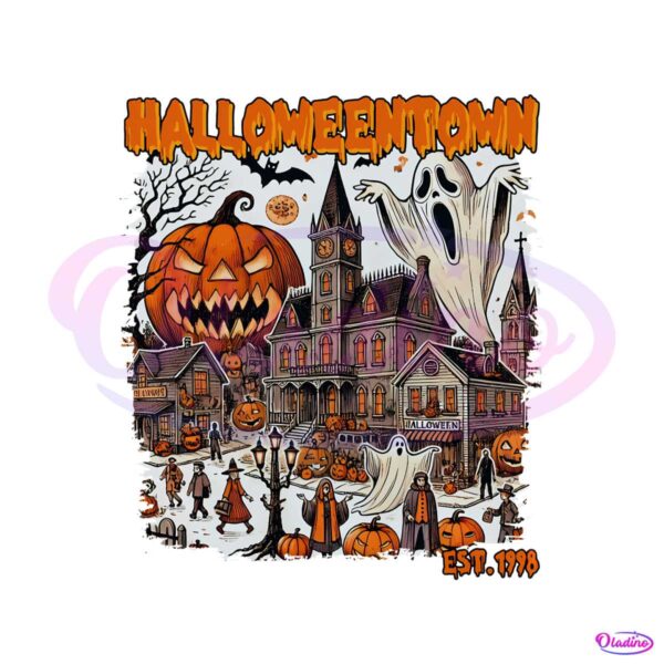 scary-halloweentown-est-1998-pumpkin-ghost-png