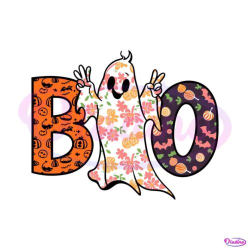 boo-halloween-floral-ghost-spooky-season-svg