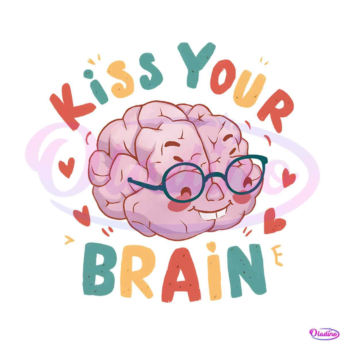 Retro Teacher Life Kiss Your Brain PNG