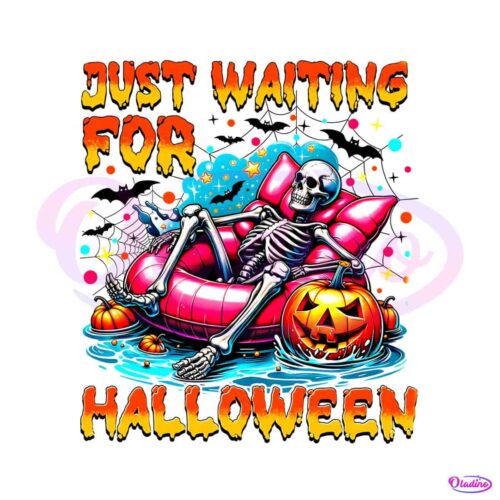 funny-just-waiting-for-halloween-pumpkin-summer-png