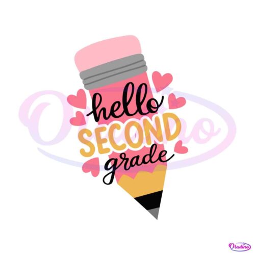 hello-second-grade-pencil-grade-level-svg