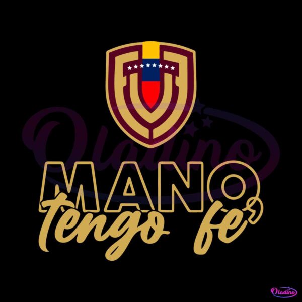 retro-mano-tengo-fe-venezuela-football-team-svg