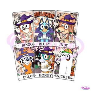 bluey-halloween-trick-or-treat-cartoon-characters-png