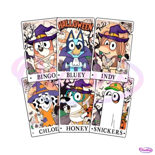 bluey-halloween-trick-or-treat-cartoon-characters-png