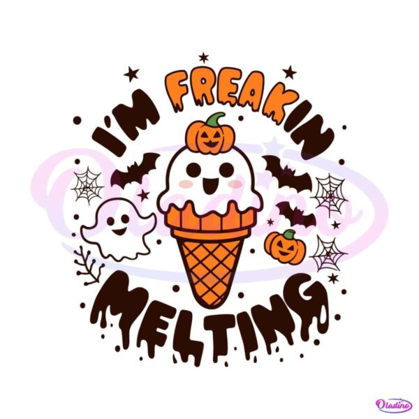 im-freakin-melting-spooky-ice-cream-cone-svg