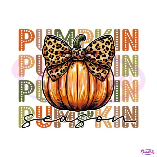 retro-pumpkin-season-leopard-bow-png