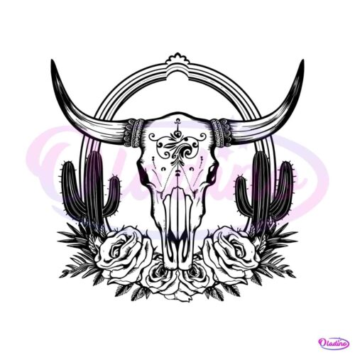 vintage-longhorn-bull-skull-western-svg