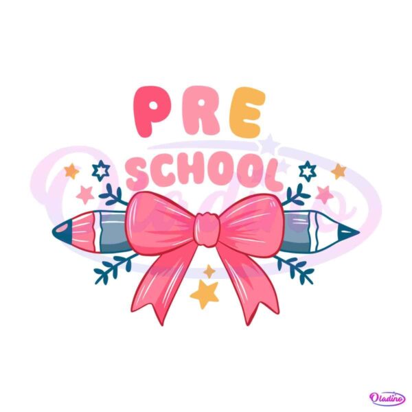 pre-school-coquette-pencil-bow-svg