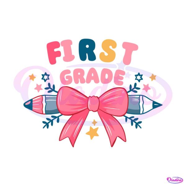 first-grade-coquette-pencil-bow-svg
