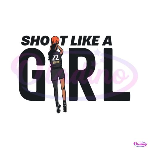 shoot-like-a-girl-basketball-aja-wilson-22-svg