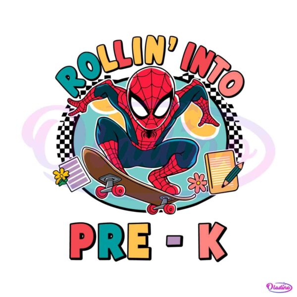 spiderman-superhero-rollin-into-pre-k-png