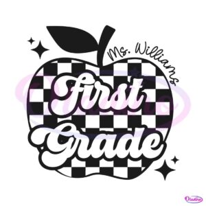 custom-first-grade-teacher-apple-svg