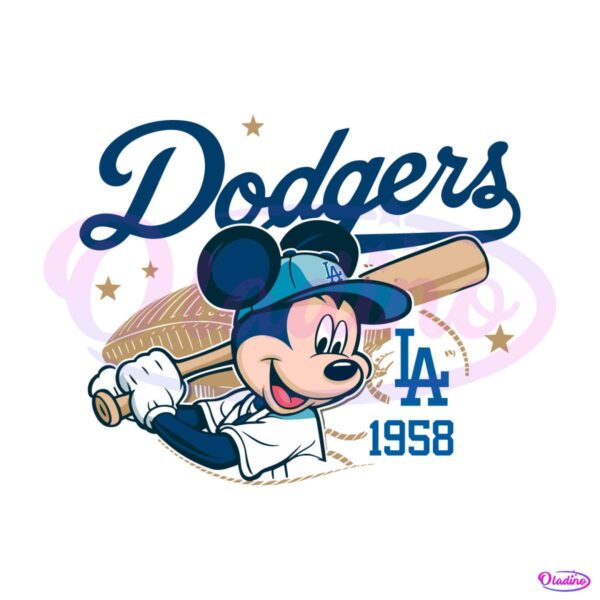 mickey-mouse-dodgers-1958-baseball-svg