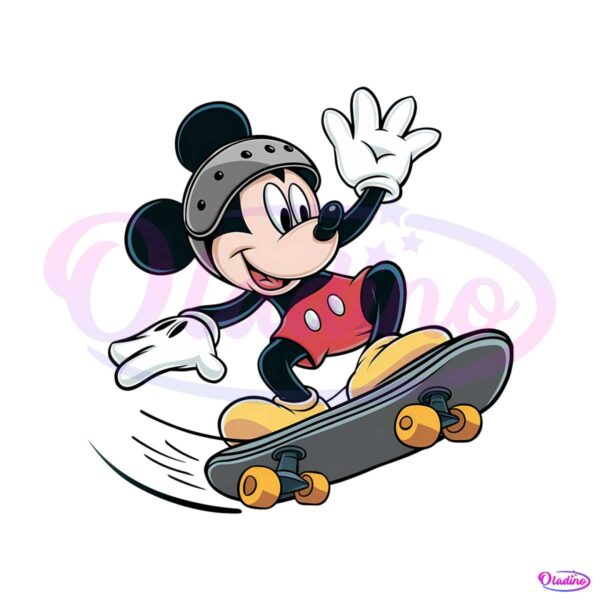funny-disney-mickey-mouse-skateboarding-png