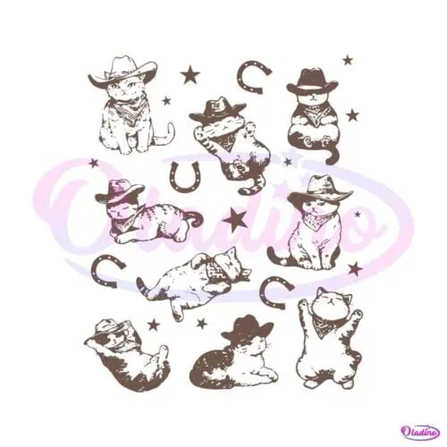 western-cowboy-cats-and-kittens-svg