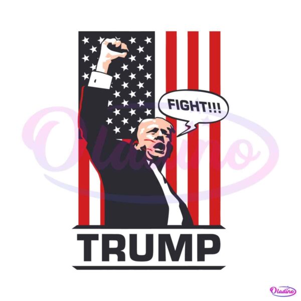 donald-trump-fight-election-2024-us-flag-svg