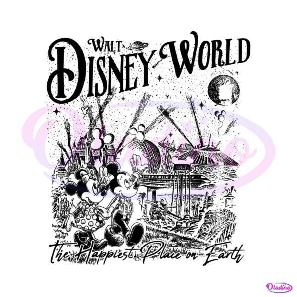 vintage-walt-disney-world-the-happiest-place-on-earth-svg