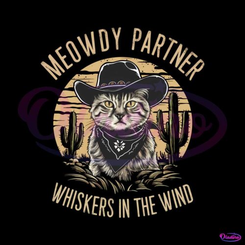 meowdy-partner-whiskers-in-the-wind-cowboy-meme-png