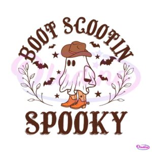 retro-boot-scoot-spooky-cowboy-ghost-svg