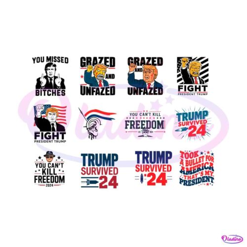 election-campaign-donald-trump-fight-svg-bundle