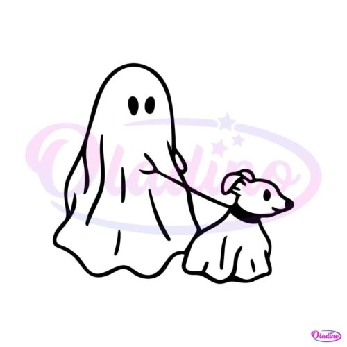 funny-halloween-ghost-dog-walker-svg