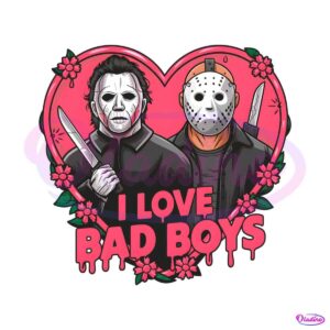 i-love-bad-boys-jason-voorhees-vs-michael-myers-png