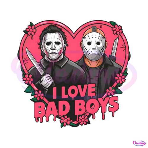 i-love-bad-boys-jason-voorhees-vs-michael-myers-png