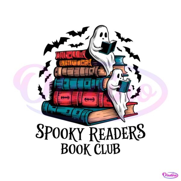bookish-ghost-spooky-readers-book-club-png