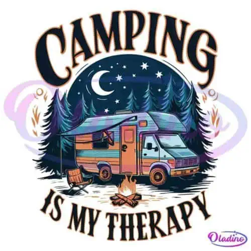 Camping Is My Therapy Designs Summer Camp PNG