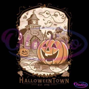 Halloweentown Est 1998 Spooky Pumpkin PNG