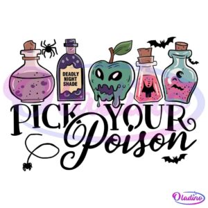 Horror Pick Your Poison Witches SVG