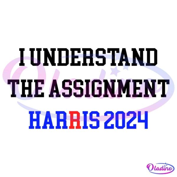 Black background with the text "HARRIS 2024" in blue, with the "R" in red.