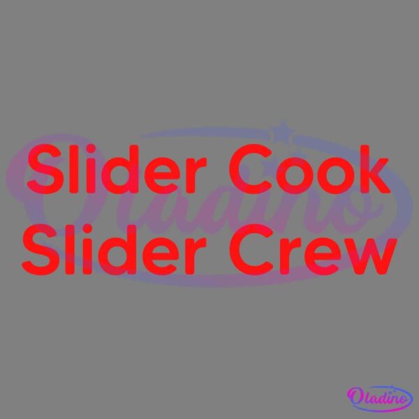 Order Slider Cook Slider Crew PNG