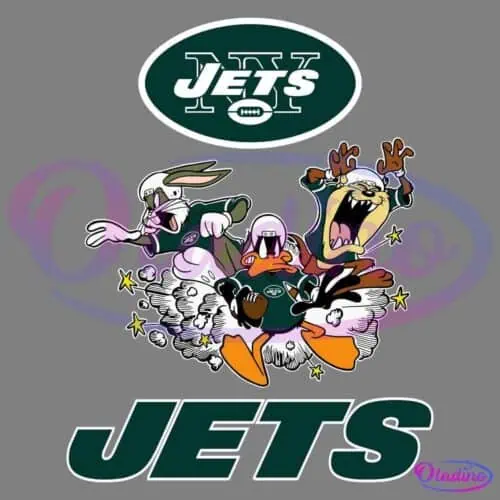 The Looney Tunes Football Team New York Jets NFL SVG