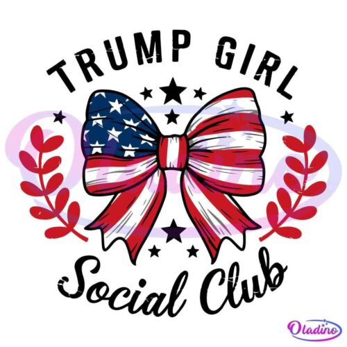 Trump Girl Social Club Trump 2024 SVG