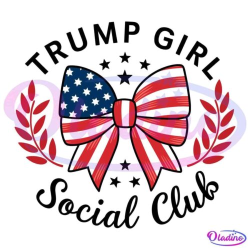 Trump Girl Social Club Trump 2024 SVG