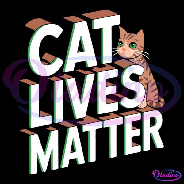 Cat Lives Matter Donald Trump 2024 Funny Meme SVG