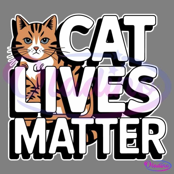 Cat Lives Matter Funny Trump Orange Cat Meme 2024 SVG