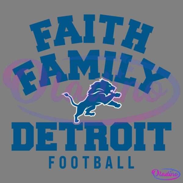 Faith Family Detroit Football PNG