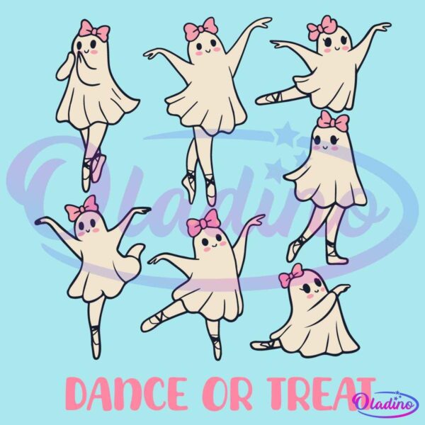 Funny Halloween Ballet Ghost Dance Or Treat lSVG