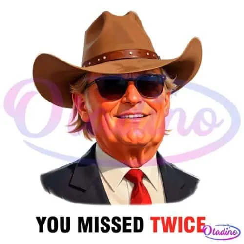 A digital illustration of a smiling man wearing a brown cowboy hat, dark sunglasses, a black suit with a white shirt, and a red tie. The word "TWICE" is written in bold red letters in the bottom right corner.