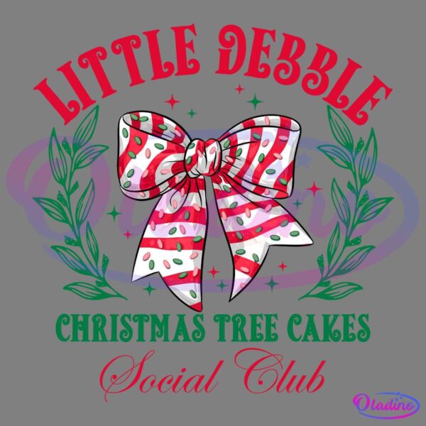 Little Debble Coquette Christmas Tree Cake Social Club PNG