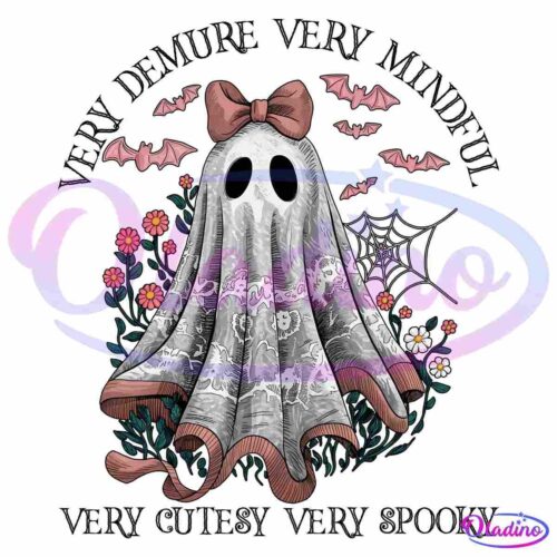 Retro Halloween Very Demure Very Cutesy Very Spooky PNG