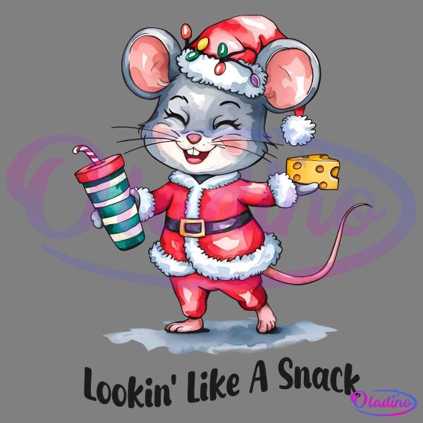 Retro Lookin Like A Snack Cutesy Christmas Mouse PNG