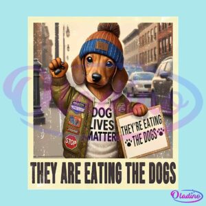 Retro Vintage They Are Eating The Dogs PNG Sublimation