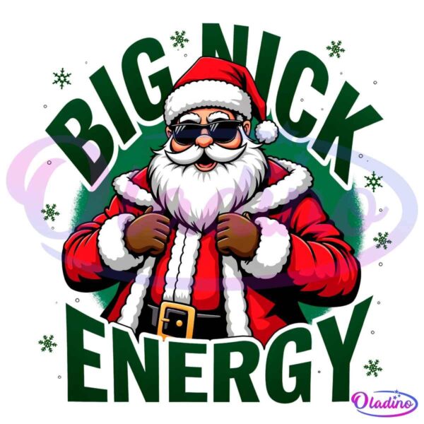 Santa Claus Big Nick Energy Christmas Adult Humor PNG