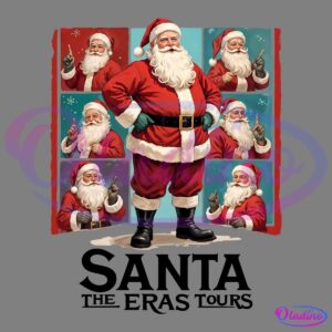 Santa Eras Tour Christmas Era Vintage Christmas PNG