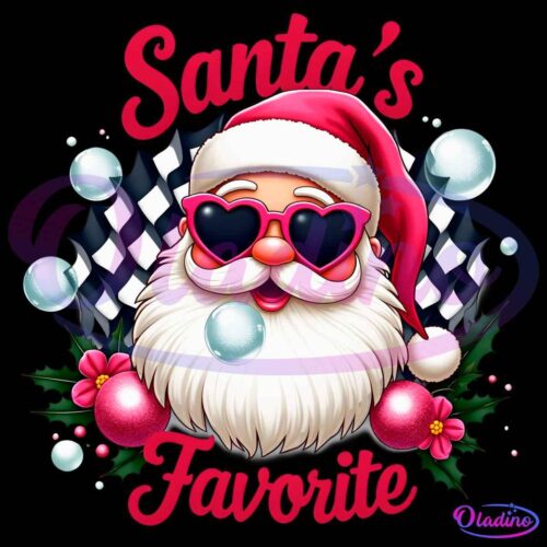 Santas Favorite Christmas Cute Santa Claus PNG Sublimation Design Download