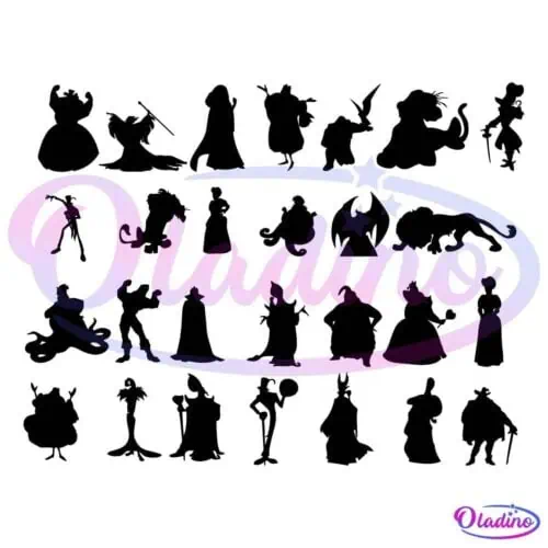 silhouette disney villain svg free